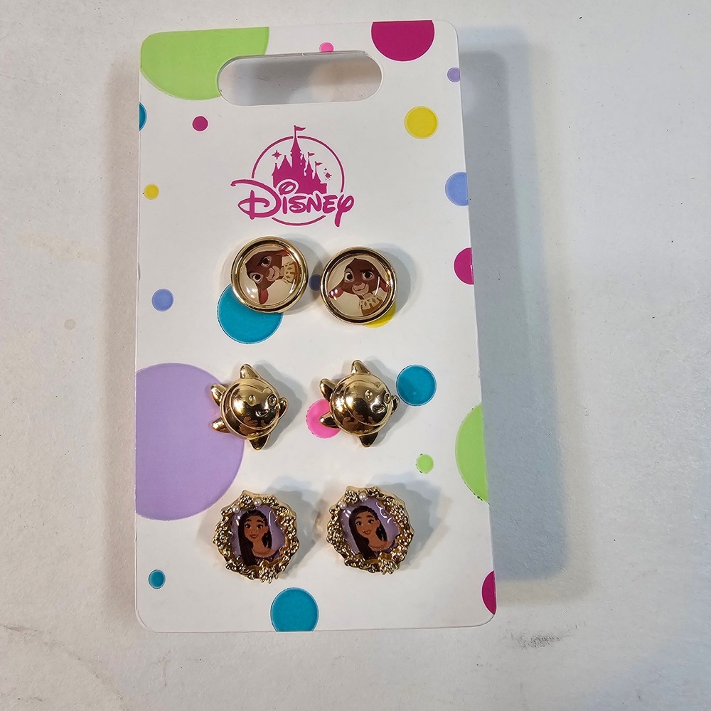 Disney Parks Wish Asha Valentino Star Earrings Stud‎ Set